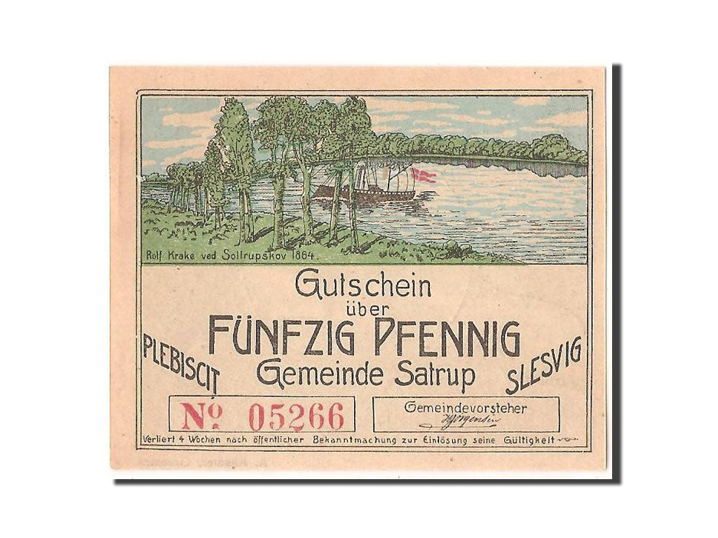 Germany, Satrup, 50 Pfennig, 1920, UNC(63), 05266, Mehl #1168.1d