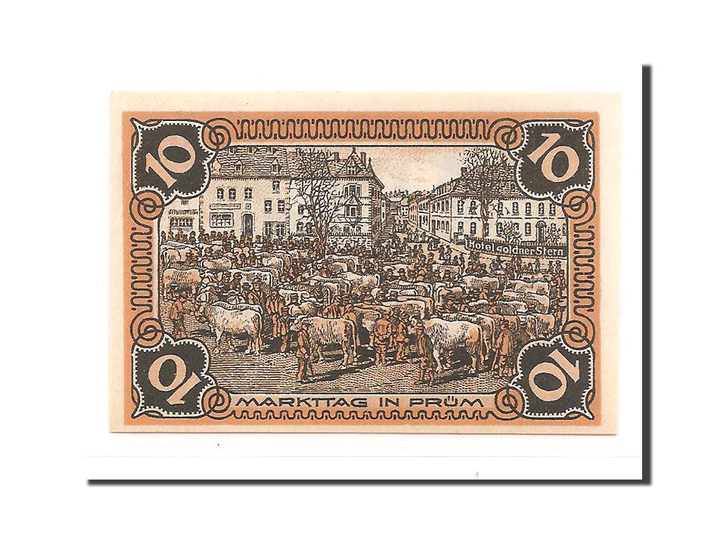 Germany, Prum Gewerbeverein, 10 Pfennig, 1921, UNC(63), Mehl #1079.2