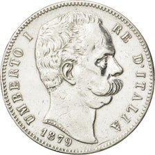 Monnaie, Italie, Umberto I, 5 Lire, 1879, Rome, TTB, Argent, KM:20