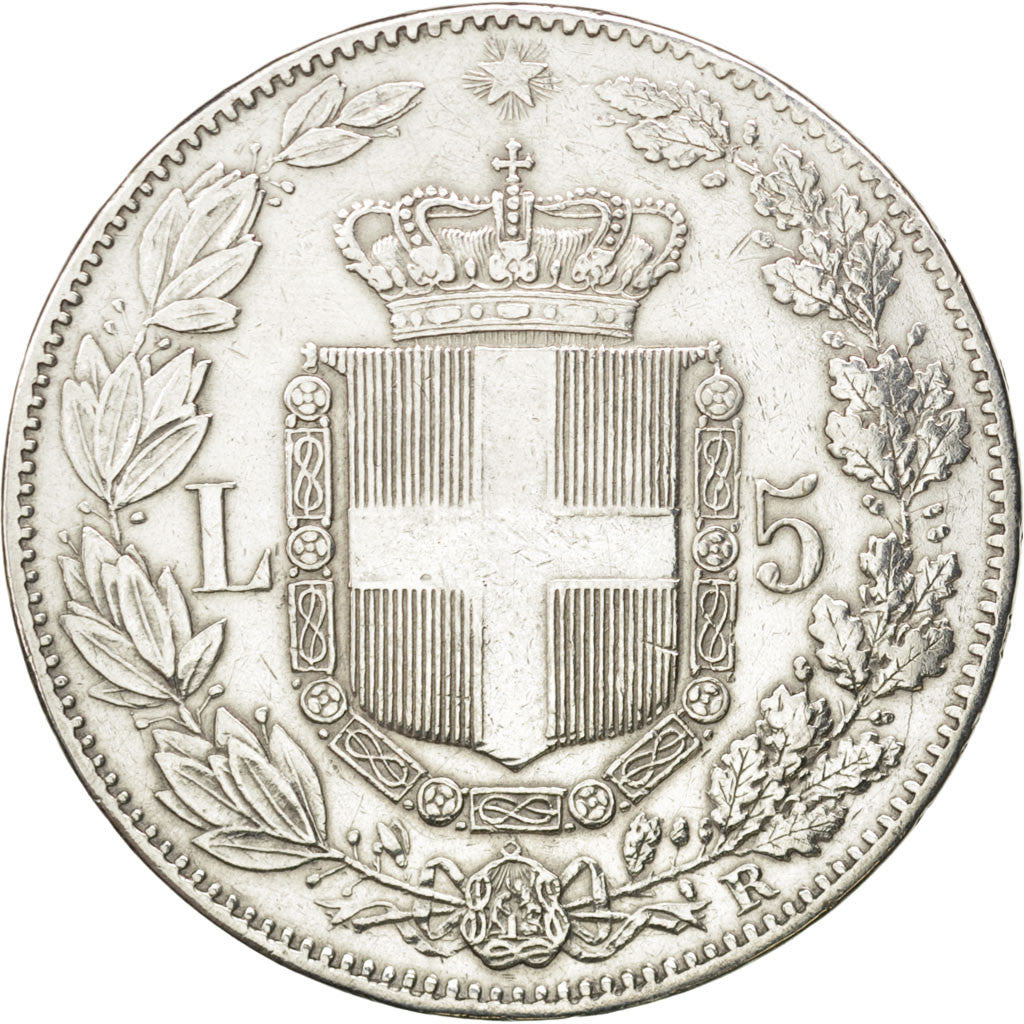 Monnaie, Italie, Umberto I, 5 Lire, 1879, Rome, TTB, Argent, KM:20