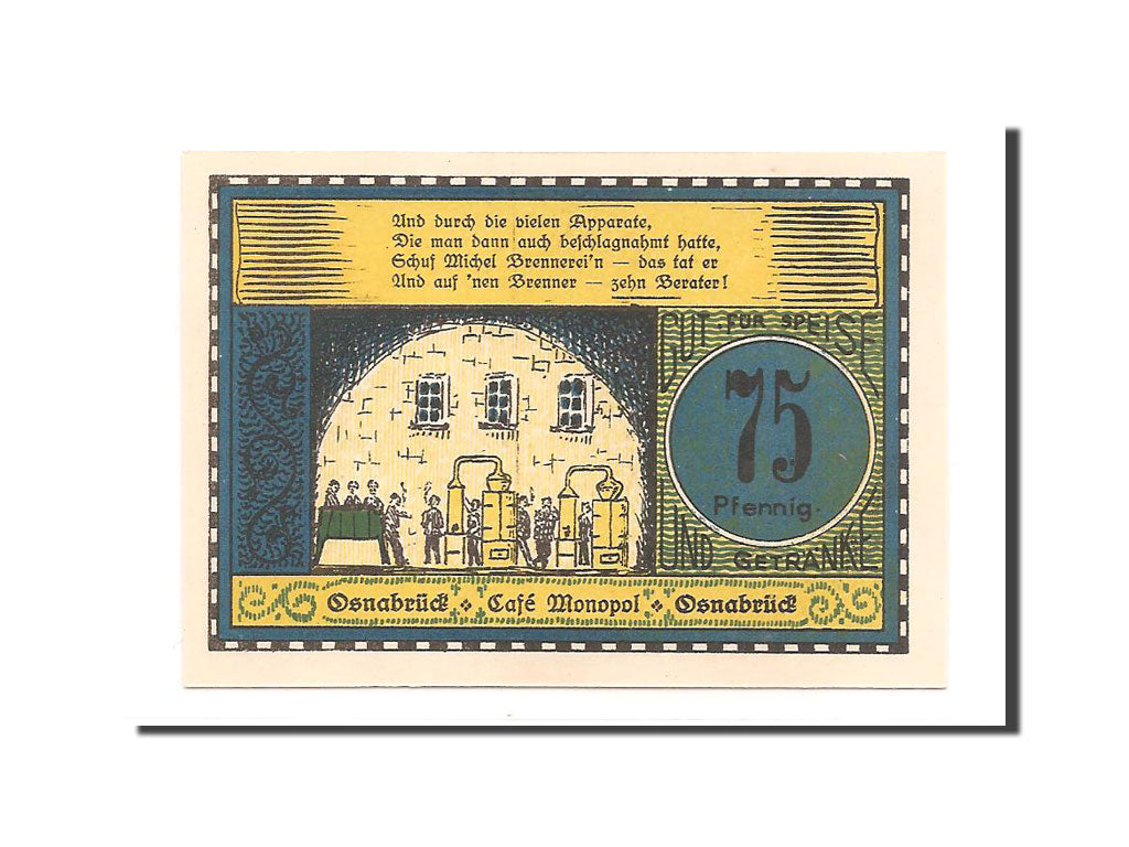 Germany, Osnabruck, 75 Pfennig, 1921, UNC(65-70), Mehl #1029.2