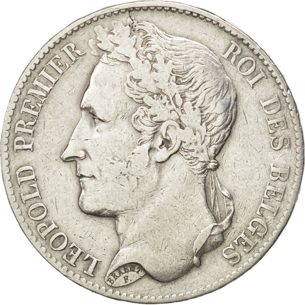 Coin, Belgium, Leopold I, 5 Francs, 5 Frank, 1849, VF(30-35), Silver, KM:3.2