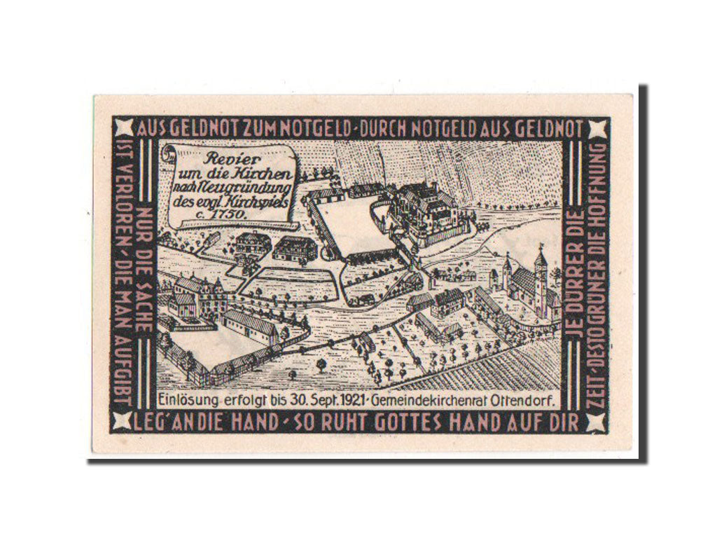 Banknote, Germany, Otterndorf a. Elbe Stadt, 75 Pfennig, 1921, UNC(65-70)