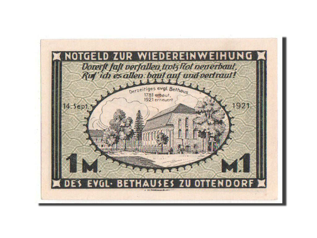 Germany, Schlesien, 1 Mark, 1921, UNC(65-70), Mehl #1038.1