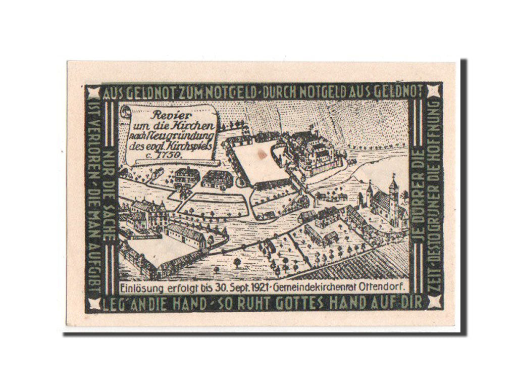Germany, Schlesien, 1 Mark, 1921, UNC(65-70), Mehl #1038.1
