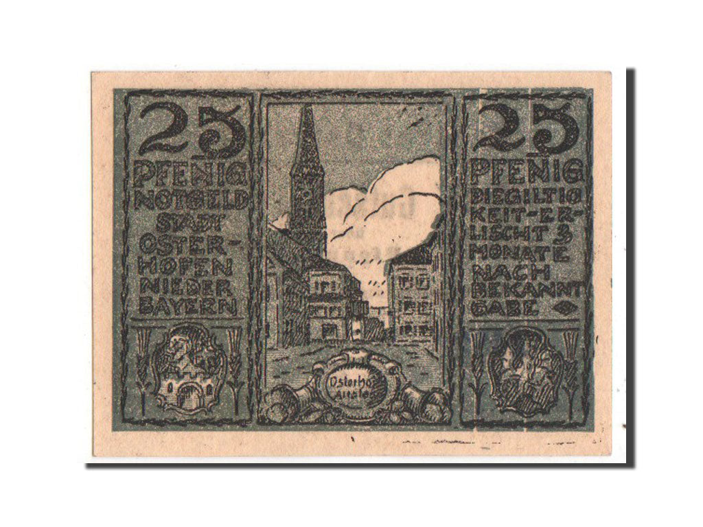 Banconote, Germania, Bayern, 25 Pfennig, 1917, SPL-, Mehl:1034.1a