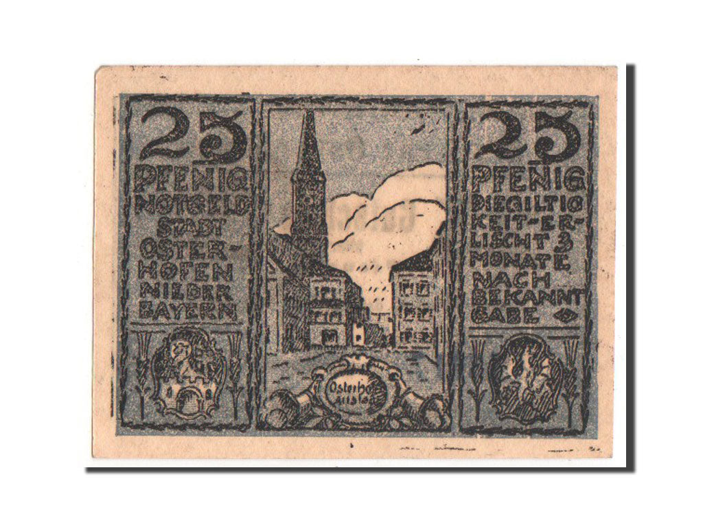 Banknote, Germany, Bayern, 25 Pfennig, 1917, AU(55-58), Mehl:1034.1a