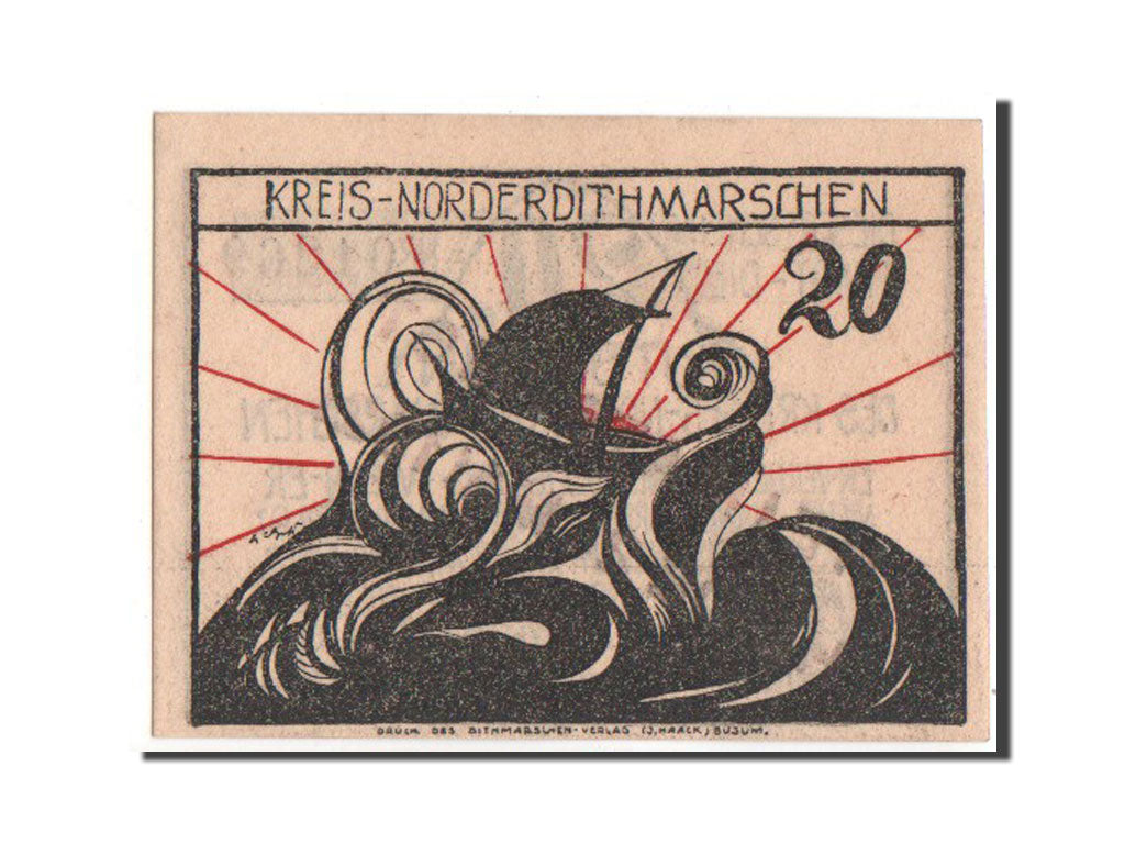 Banknote, Germany, Schleswig-Holstein, 20 Pfennig, 1921, UNC(63), Mehl:983.3a