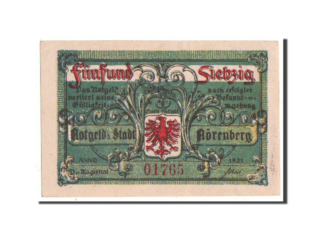 Banknote, Germany, Norenberg Stadt, 75 Pfennig, 1921, UNC(63), Mehl:979.45