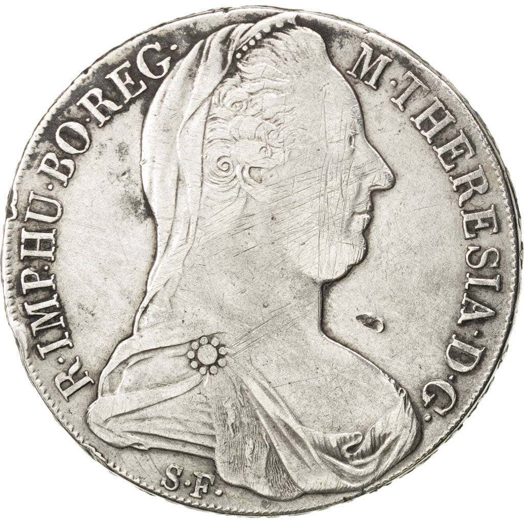 AUSTRIAN STATES, Thaler, Convention, 1780, KM #22, VF(30-35), Silver, 27.85