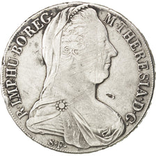 AUSTRIAN STATES, Thaler, Convention, 1780, KM #22, VF(30-35), Silver, 27.85