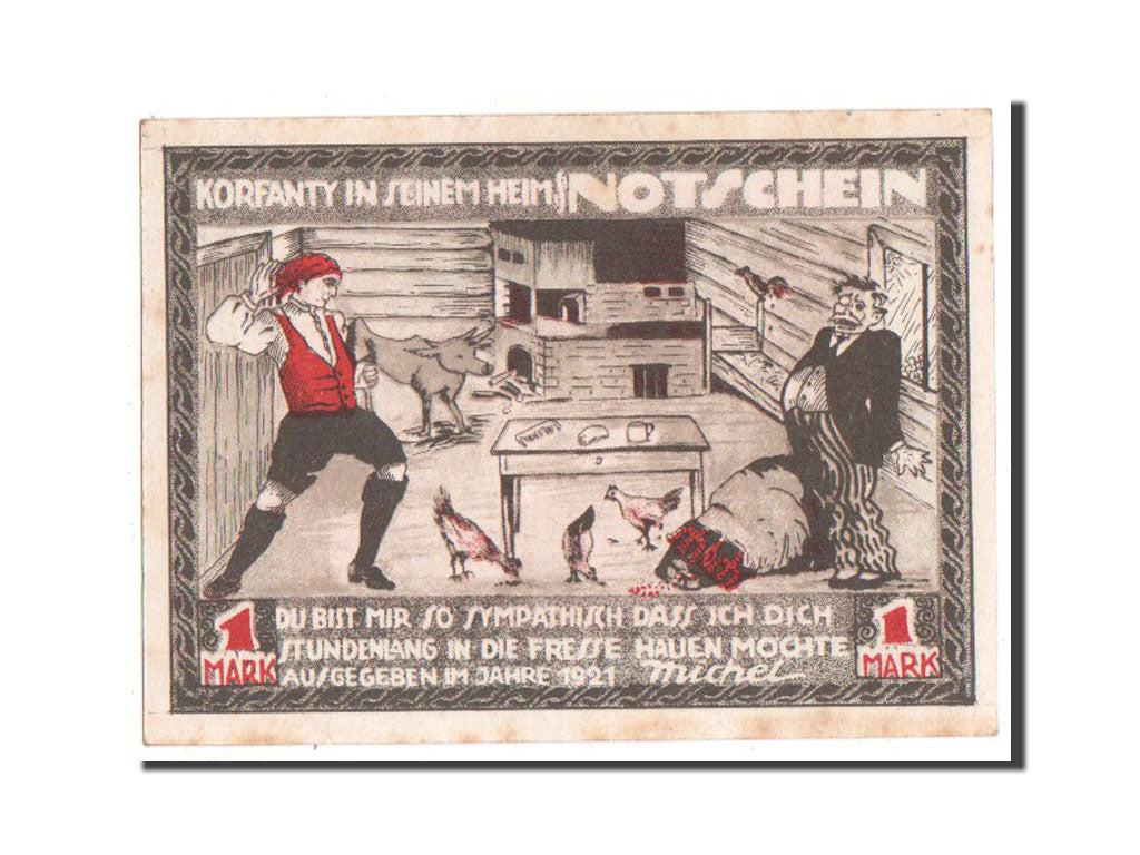 Germany, Oberschlesien, 1 Mark, 1921, UNC(63), Mehl #1001.1