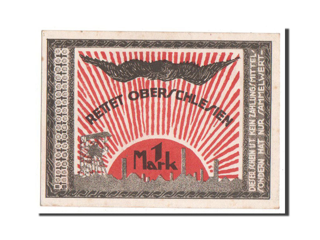 Germany, Oberschlesien, 1 Mark, 1921, UNC(63), Mehl #1001.1