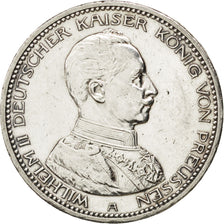 Stati tedeschi, PRUSSIA, Wilhelm II, 5 Mark, 1913, Berlin, BB+, Argento, KM:536