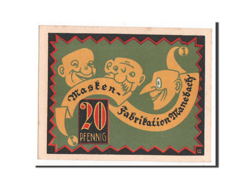 Germany, Sachsen-Gotha, 20 Pfennig, 1921, UNC(65-70), Mehl #866.1