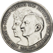 Stati tedeschi, ANHALT-DESSAU, Friedrich II, 3 Mark, 1914, Berlin, BB+, Argen...