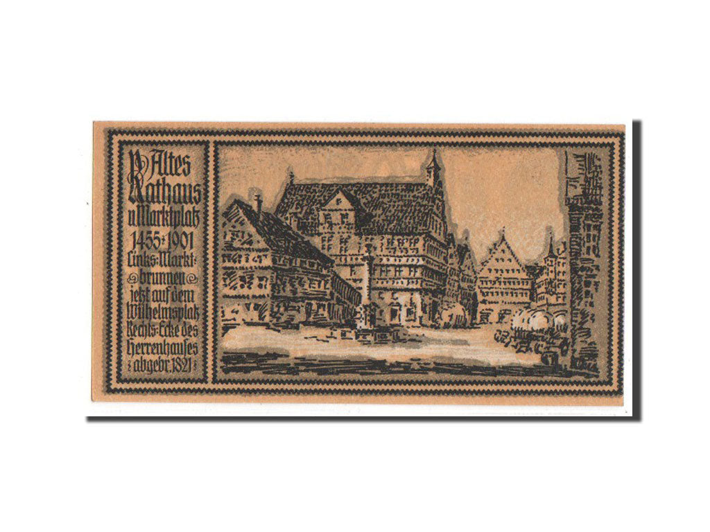 Banknote, Germany, Stuttgart Stadt, 50 Pfennig, 1922, UNC(63), Mehl:1289.2a
