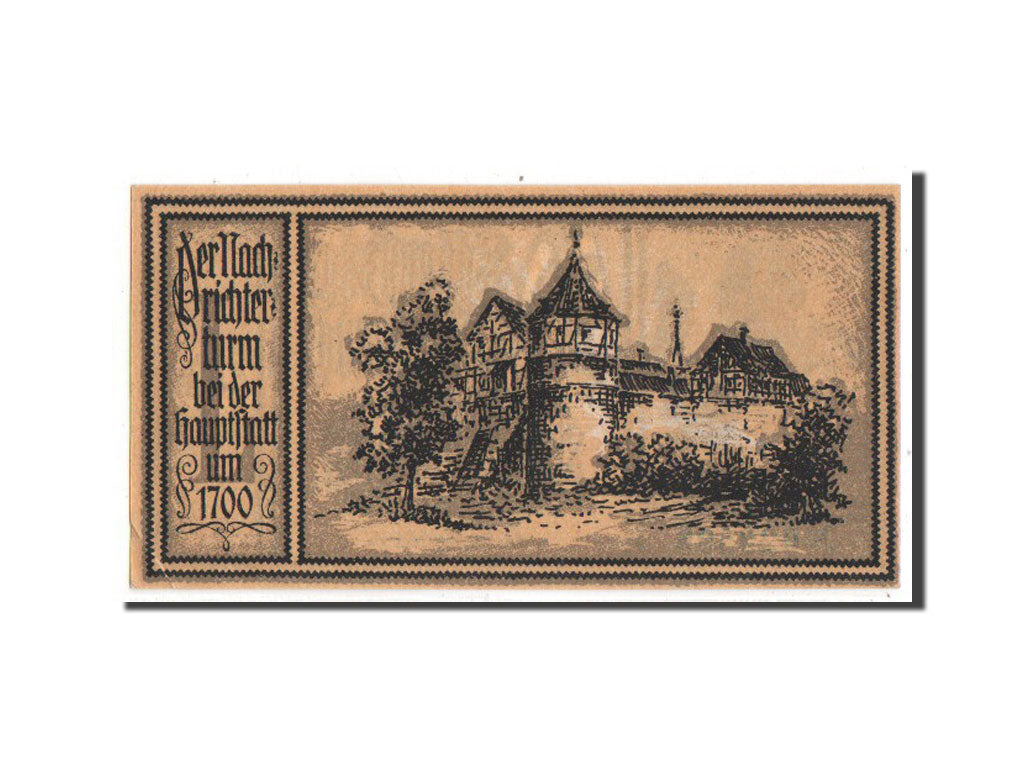 Banknote, Germany, Stuttgart Stadt, 50 Pfennig, 1922, UNC(63), Mehl:1289.2a