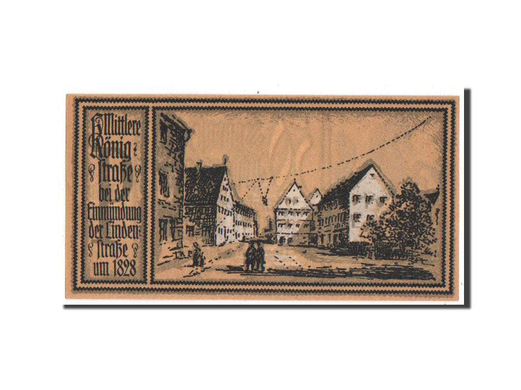 Banknote, Germany, Stuttgart Stadt, 50 Pfennig, 1922, UNC(63), Mehl:1289.2a