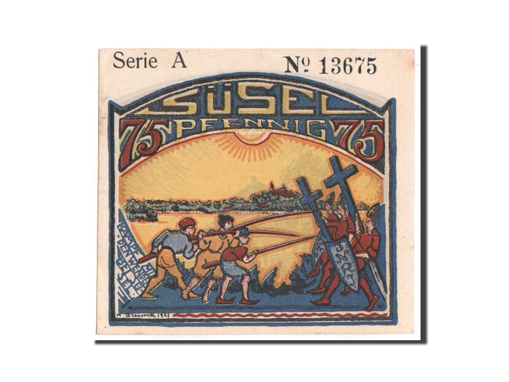 Banknote, Germany, Susel, 75 Pfennig, 1921, UNC(63), Mehl:1300.1a