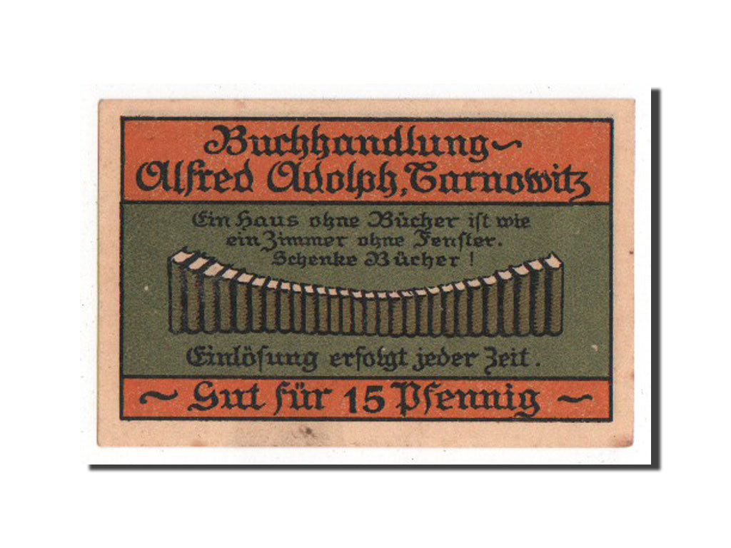 Germany, Polnisch Oberschlesien, 15 Pfennig, 1921, UNC(63), Mehl #1311.1a