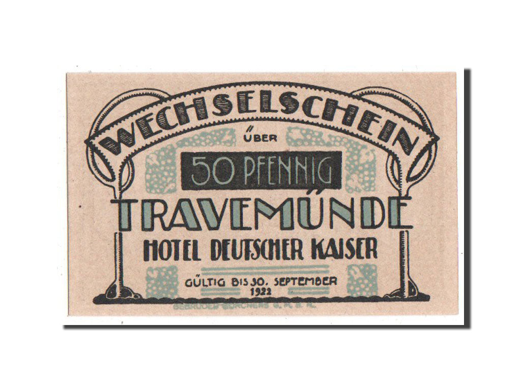 Germany, Lübeck, 50 Pfennig, 1922, UNC(65-70), Mehl #1336.1b