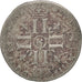 Monnaie, France, Louis XIV, Sol de 15 deniers ou quinzain, 15 Deniers, 1695