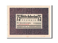 Banconote, Germania, Stockheim Gemeinde, 75 Pfennig, 1922, SPL, Mehl:1272.3b