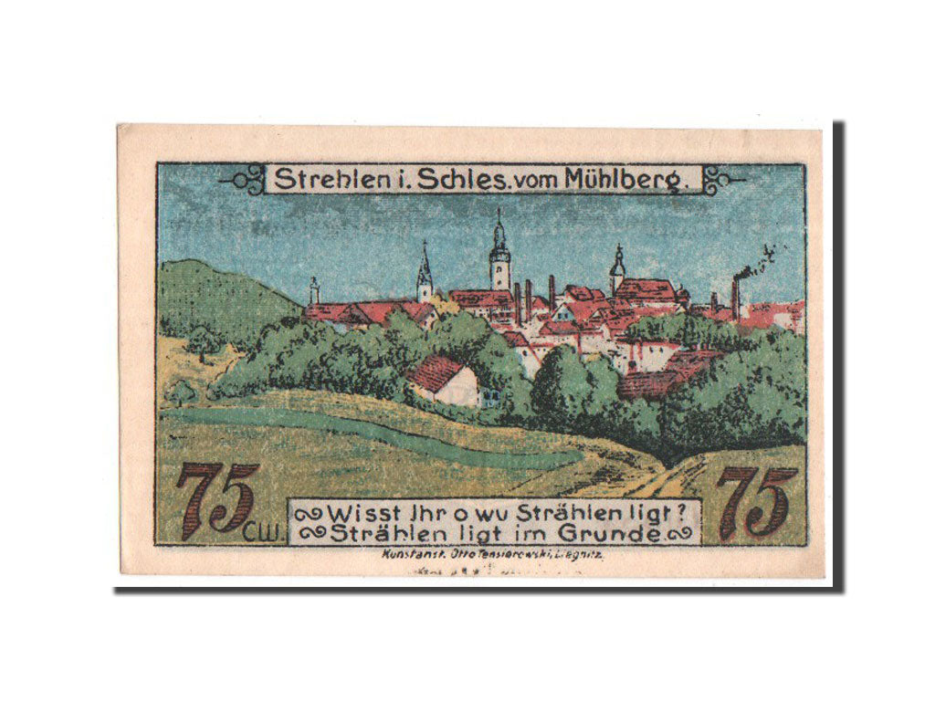 Banknote, Germany, Schlesien, 75 Pfennig, 1921, 1921-10-01, UNC(63)