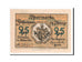 Biljet, Duitsland, Schlesien, 25 Pfennig, 1921, 1921-10-01, SPL, Mehl:1282.1b