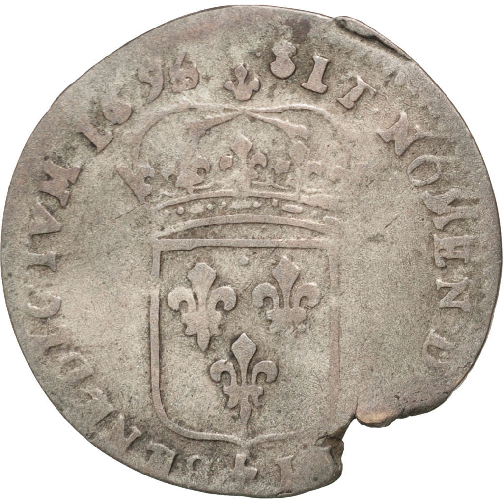 Coin, France, Louis XIV, Sol de 15 deniers ou quinzain, 15 Deniers, 1695