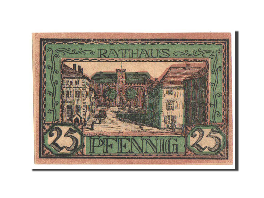 Notgeld, Pommern, Wollin, 25 Pfennig 1921, Mehl 1453.1