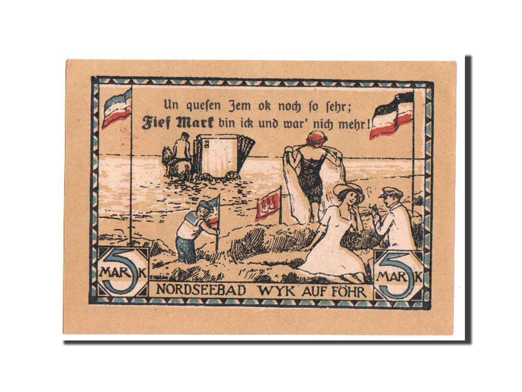 Banknote, Germany, Schleswig-Holstein, 5 Mark, 1920, UNC(63), Mehl:1462.4b