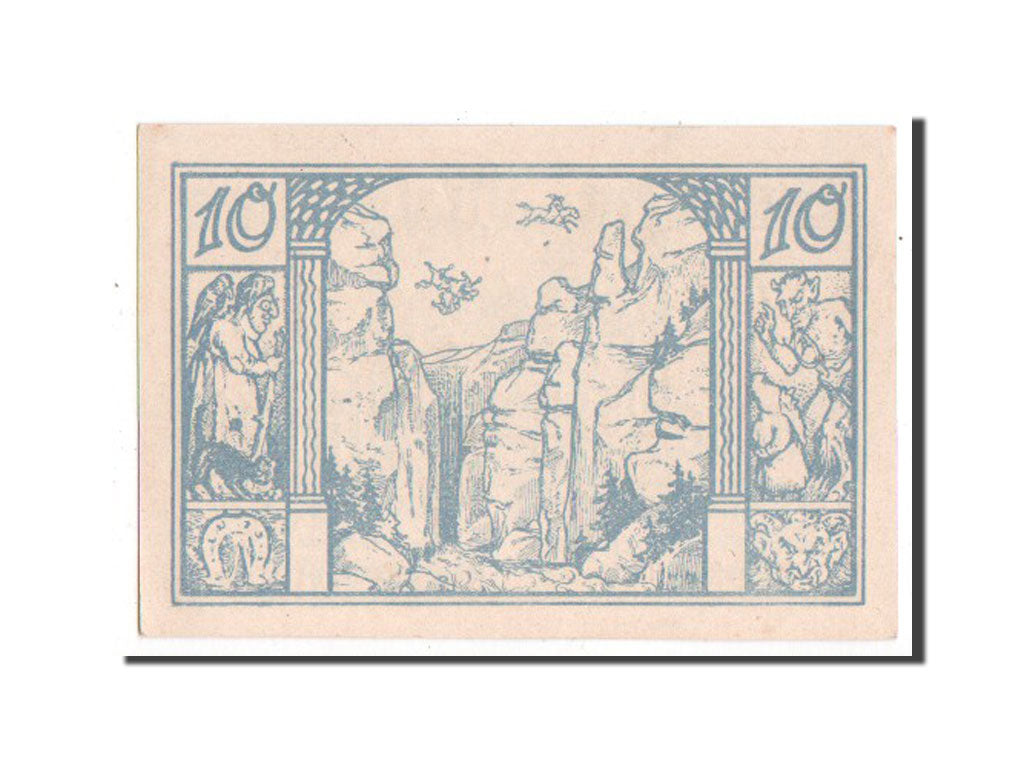 Billet, Allemagne, Thale a.Harz Stadt, 10 Pfennig, 1921, SPL, Mehl:1320.22