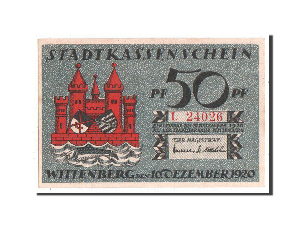Banknote, Germany, Provinz Sachsen, 50 Pfennig, 1920, UNC(63), Mehl:1443.1