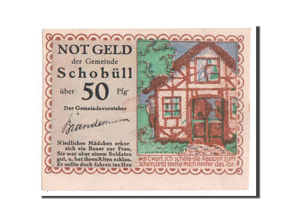 Banknote, Germany, Schobull, 50 Pfennig, 1921, UNC(63), Mehl:1194.3
