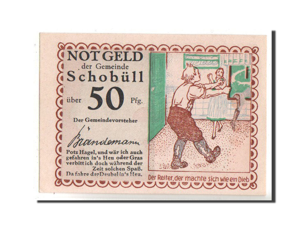 Banknote, Germany, Schobull, 50 Pfennig, 1921, UNC(63), Mehl:1194.4
