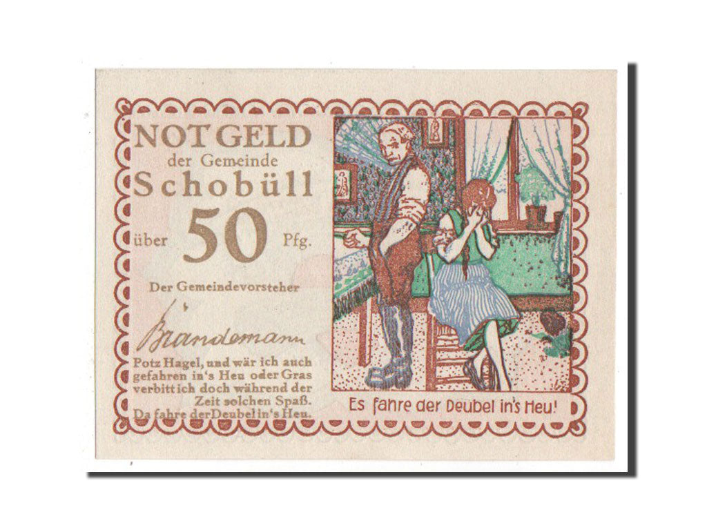 Germany, Schobull, 50 Pfennig, 1921, UNC(63), Mehl #1194.6
