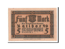 Banknote, Germany, Ratibor Stadtsparkasse, 5 Mark, 1922, UNC(63), Mehl:1100.1c