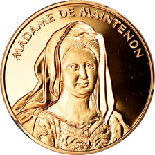 France, Médaille, Madame de Maintenon, La France du Roi Soleil, SPL, Vermeil