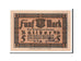 Banknote, Germany, Ratibor Stadtsparkasse, 5 Mark, 1922, UNC(63), Mehl:1100.1b