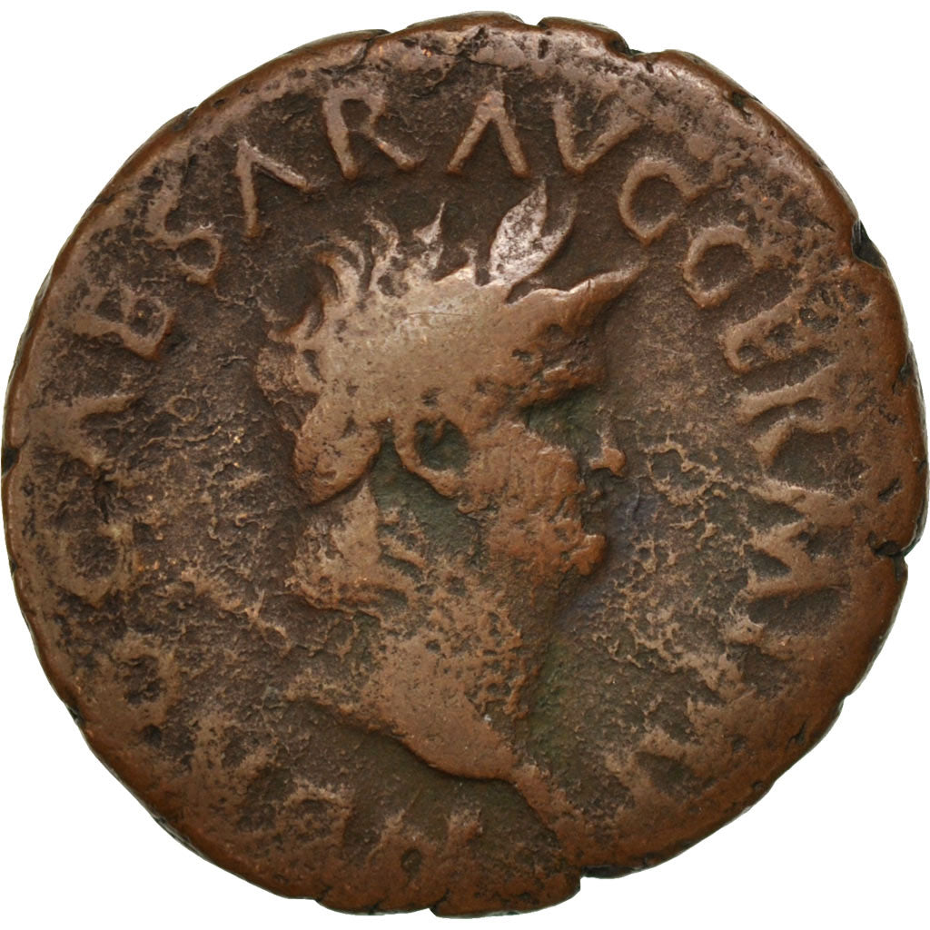 Nero, As, Rome, VF(20-25), Bronze, RIC #312, 10.34