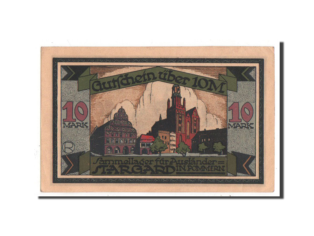Banknote, Germany, Stargard, 10 Mark, 1921, UNC(60-62), Mehl:1255.1b