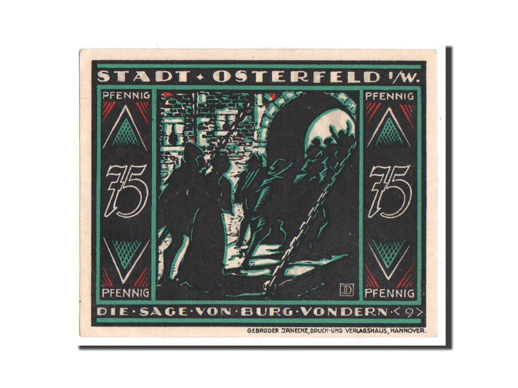 Banknote, Germany, Westfalen, 75 Pfennig, 1921, UNC(63), Mehl:1033.2