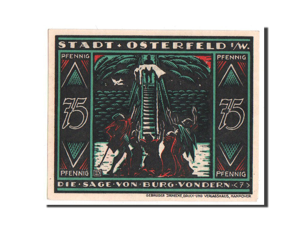 Banknote, Germany, Westfalen, 75 Pfennig, 1921, UNC(63), Mehl:1033.2