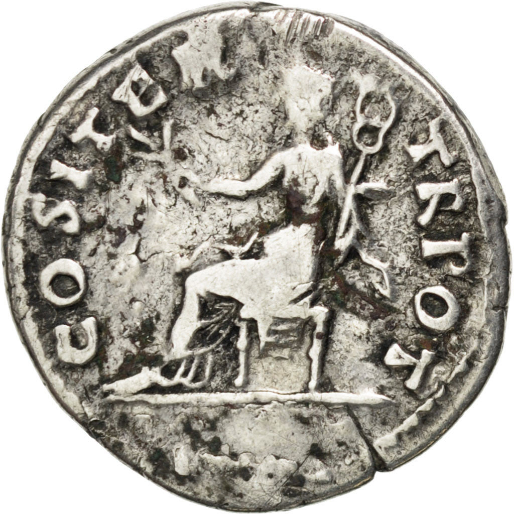 Vespasian, Denarius, Roma, VF(30-35), Silver, RIC #29, 2.93