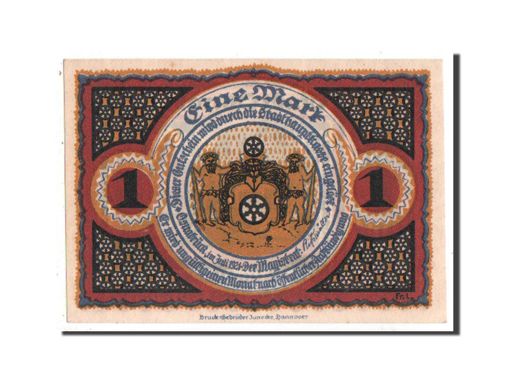 Germany, Osnabruck, 1 Mark, 1921, UNC(63), Mehl #1032.1