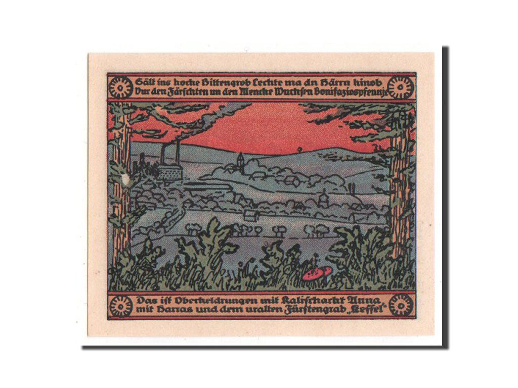 Banknote, Germany, Oberheldrungen, 50 Pfennig, 1921, UNC(65-70), Mehl:995.5
