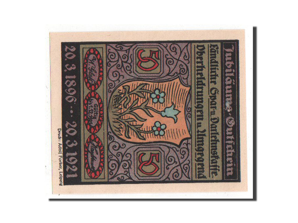 Banknote, Germany, Oberheldrungen, 50 Pfennig, 1921, UNC(63), Mehl:995.5