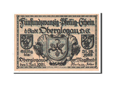 Germany, Oberglogau, 25 Pfennig, 1921, UNC(63), Mehl #994.1b